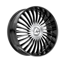 Azara AZX-103 Gloss Black & Machined 28X9.5 6x135/6x139.7 87.1 Hub 22 Offset Black Wheel Rim