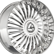 Azara AZX-103 Chrome 28X9.5 Blank 78.1 Hub 15 Offset Chrome Wheel Rim