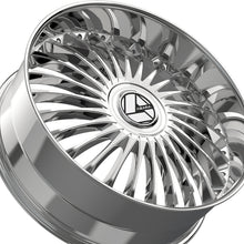 Azara AZX-103 Chrome 28X9.5 Blank 78.1 Hub 15 Offset Chrome Wheel Rim