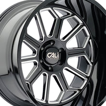 CALI OFF-ROAD AUBURN 24X14 8-165.1 125.2 Hub -76 Offset Black Wheel Rim