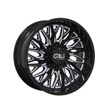 CALI OFF-ROAD CRUSHER 22X10 8-170 125.2 Hub -19 Offset Black Wheel Rim