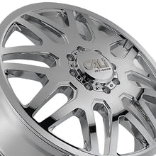 CALI OFF-ROAD INVADER DUALLY 24X8.25 8-165.1 121.3 Hub 115 Offset Chrome Wheel Rim