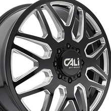 CALI OFF-ROAD INVADER DUALLY 24X8.25 8-210 154.2 Hub 115 Offset Black Wheel Rim