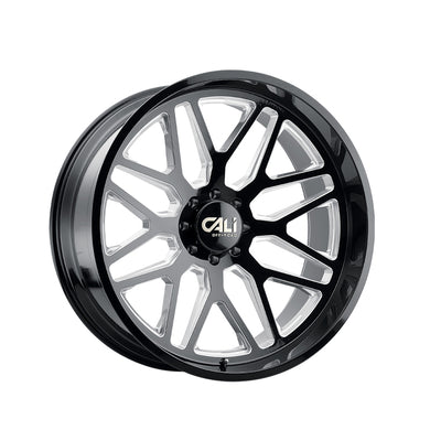CALI OFF-ROAD INVADER 22X12 6-135 87.1 Hub -51 Offset Black Wheel Rim