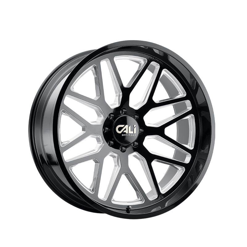 CALI OFF-ROAD INVADER 24X14 8-170 125.2 Hub -76 Offset Black Wheel Rim
