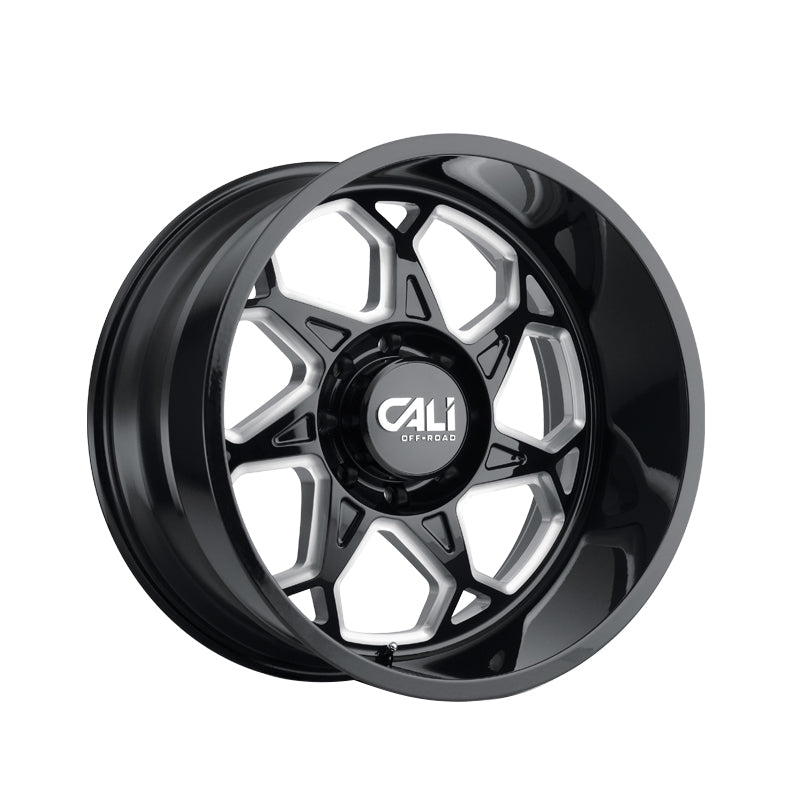 CALI OFF-ROAD SEVENFOLD 20X12 6-139.7 106 Hub -51 Offset Black Wheel Rim