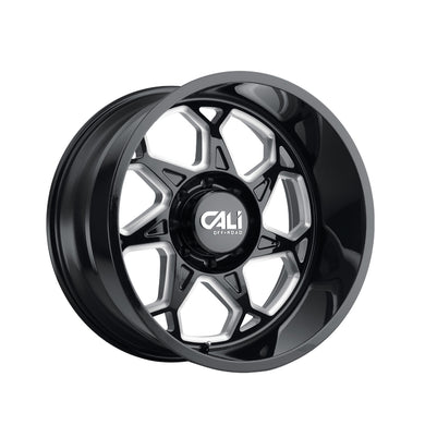 CALI OFF-ROAD SEVENFOLD 20X12 6-135 87.1 Hub -51 Offset Black Wheel Rim