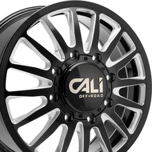 CALI OFF-ROAD SUMMIT DUALLY 20X8.25 8-200 142 Hub 115 Offset Black Wheel Rim