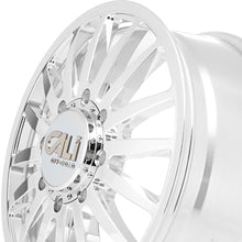 CALI OFF-ROAD SUMMIT DUALLY 20X8.25 8-210 154.2 Hub -192 Offset Silver Wheel Rim