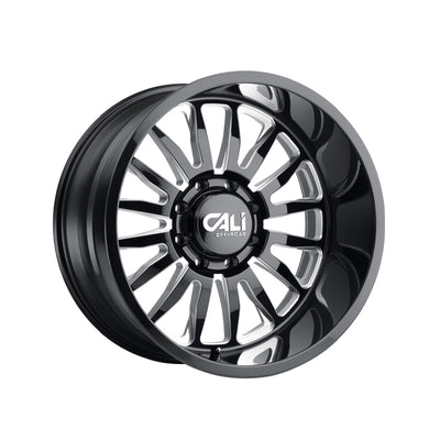 CALI OFF-ROAD SUMMIT 24X14 8-180 124.1 Hub -76 Offset Black Wheel Rim