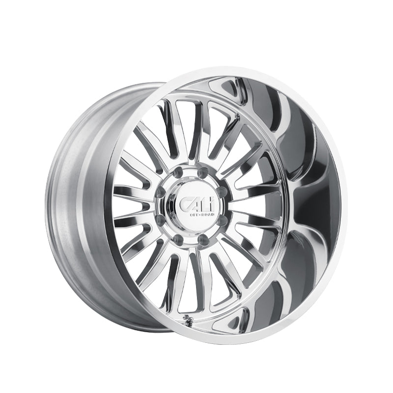 CALI OFF-ROAD SUMMIT 20X10 8-170 125.2 Hub -25 Offset Silver Wheel Rim