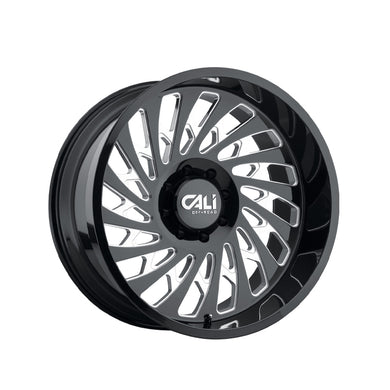 CALI OFF-ROAD SWITCHBACK 20X12 6-135 87.1 Hub -51 Offset Black Wheel Rim