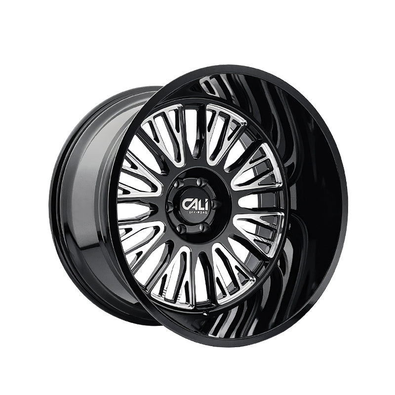 CALI OFF-ROAD VERTEX 20X10 5-127 78.1 Hub -25 Offset Black Wheel Rim