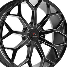 Cavallo CLV-22 Gloss Black & Milled 20X8.5 5x108/5x114.3 74.1 Hub 35 Offset Black Wheel Rim