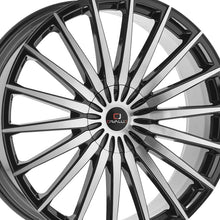 Cavallo CLV-34 Gloss Black & Machined 22X8.5 5x112/5x114.3 74.1 Hub 38 Offset Black Wheel Rim