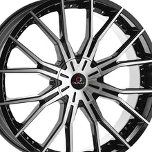 Cavallo CLV-36 Gloss Black & Machined 22X9.5 5x115/5x120 74.1 Hub 15 Offset Black Wheel Rim