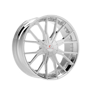 Cavallo CLV-36 Nano Chrome 22X8.5 5x114.3/5x120 74.1 Hub 38 Offset Chrome Wheel Rim