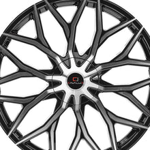 Cavallo CLV-37 Gloss Black & Machined 26X9.5 Blank 78.1 Hub 18 Offset Black Wheel Rim