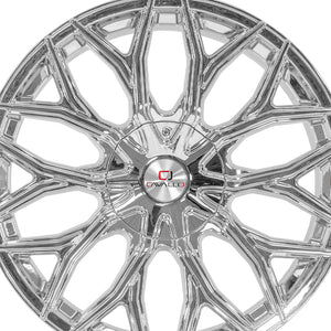 Cavallo CLV-37 Nano Chrome 22X9.5 5x115/5x120 74.1 Hub 15 Offset Chrome Wheel Rim