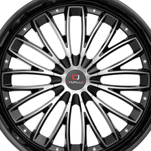 Cavallo CLV-42 Gloss Black & Machined 20X8.5 5x114.3/5x120 74.1 Hub 35 Offset Black Wheel Rim