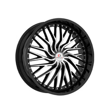 Cavallo CLV-43 Gloss Black & Machined 22X9.5 Blank 78.1 Hub 15 Offset Black Wheel Rim