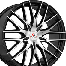 Cavallo CLV-45 Gloss Black & Machined 22X9.5 5x115/5x120 74.1 Hub 15 Offset Black Wheel Rim