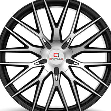 Cavallo CLV-45 Gloss Black & Machined 22X8.5 5x112/5x114.3 74.1 Hub 38 Offset Black Wheel Rim