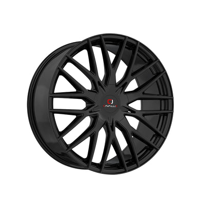 Cavallo CLV-45 Gloss Black 18X8 4x100/4x114.3 74.1 Hub 35 Offset Black Wheel Rim