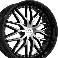 Cavallo CLV-46 Gloss Black & Machined 22X9.5 Blank 78.1 Hub 18 Offset Black Wheel Rim