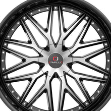 Cavallo CLV-46 Gloss Black & Machined 22X9.5 5x115/5x120 74.1 Hub 15 Offset Black Wheel Rim