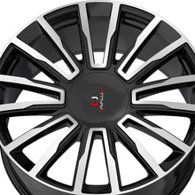 Cavallo CLV-47 Gloss Black & Machined 22X8.5 5x112/5x114.3 74.1 Hub 38 Offset Black Wheel Rim
