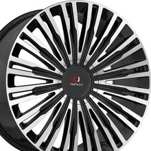 Cavallo CLV-48 Gloss Black & Machined 24X9 5x115/5x120 78.1 Hub 18 Offset Black Wheel Rim