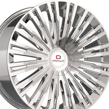 Cavallo CLV-48 Nano Chrome 22X8.5 5x114.3/5x120 74.1 Hub 38 Offset Chrome Wheel Rim