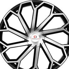 Cavallo CLV-51 Gloss Black & Machined 22X8.5 5x112/5x114.3 74.1 Hub 38 Offset Black Wheel Rim