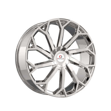 Cavallo CLV-51 Nano Chrome 18X8 5x108/5x114.3 74.1 Hub 35 Offset Chrome Wheel Rim