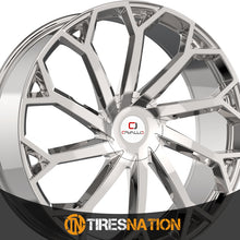 Cavallo CLV-51 Nano Chrome 22X9.5 Blank 78.1 Hub 15 Offset Chrome Wheel Rim