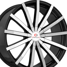 Cavallo CLV-52 Gloss Black & Machined 18X8 4x100/4x114.3 74.1 Hub 35 Offset Black Wheel Rim