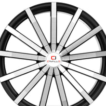 Cavallo CLV-52 Gloss Black & Machined 18X8 4x100/4x114.3 74.1 Hub 35 Offset Black Wheel Rim