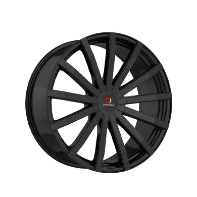 Cavallo CLV-52 Gloss Black 18X8 4x100/4x114.3 74.1 Hub 35 Offset Black Wheel Rim