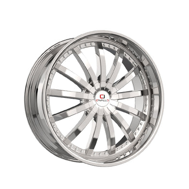 Cavallo CLV-53 Nano Chrome 22X8.5 5x114.3/5x120 74.1 Hub 38 Offset Chrome Wheel Rim