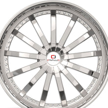 Cavallo CLV-53 Nano Chrome 22X9.5 6x135/6x139.7 108 Hub 25 Offset Chrome Wheel Rim