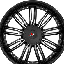 Cavallo CLV-54 Gloss Black & Machined 22X9.5 6x135/6x139.7 108 Hub 25 Offset Black Wheel Rim