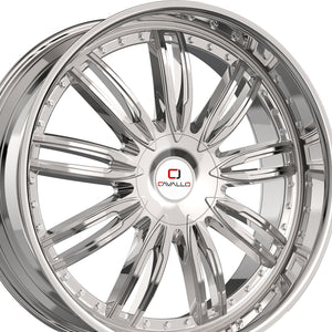Cavallo CLV-54 Nano Chrome 22X9.5 5x115/5x120 74.1 Hub 15 Offset Chrome Wheel Rim