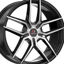 Cavallo CLV-55 Gloss Black & Machined 22X8.5 5x114.3/5x120 74.1 Hub 38 Offset Black Wheel Rim