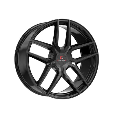 Cavallo CLV-55 Gloss Black 18X8 4x100/4x114.3 74.1 Hub 35 Offset Black Wheel Rim