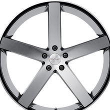 Cavallo CLV-5 Gloss Black & Machined 22X9 Blank 74.1 Hub 35 Offset Black Wheel Rim