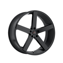 Cavallo CLV-5 Gloss Black 22X9 5x114.3 74.1 Hub 35 Offset Black Wheel Rim