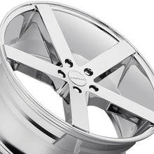 Cavallo CLV-5 Nano Chrome 24X9 5x115 74.1 Hub 15 Offset Chrome Wheel Rim