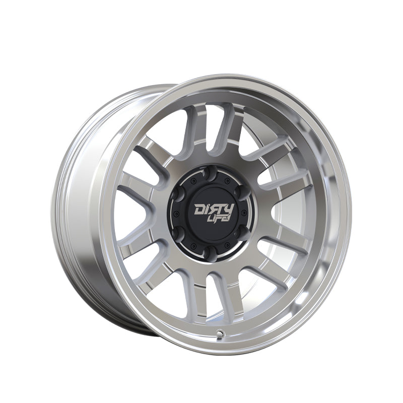 DIRTY LIFE CANYON 17X9 6-139.7 106 Hub -12 Offset Silver Wheel Rim