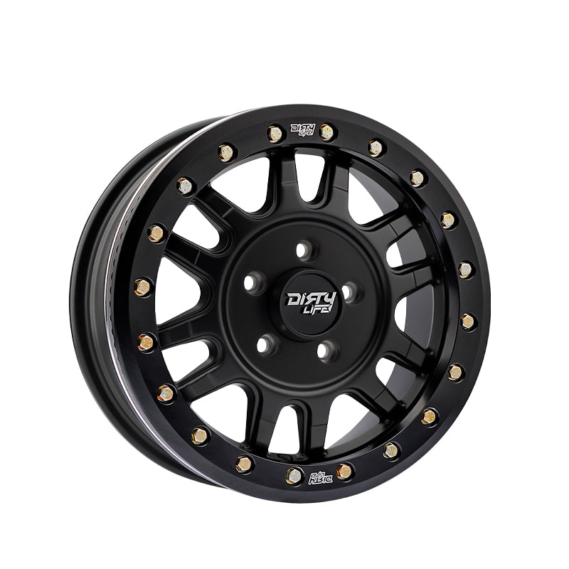 DIRTY LIFE CANYON PRO SXS 15X7 5-114.3 77 Hub 38 Offset Black Wheel Rim
